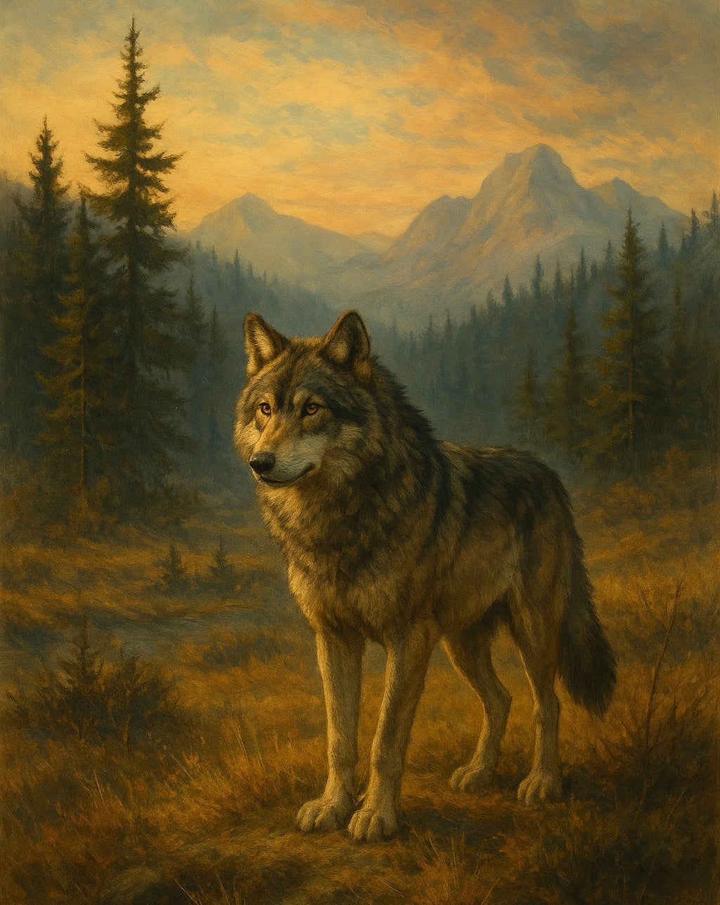 Wolf art